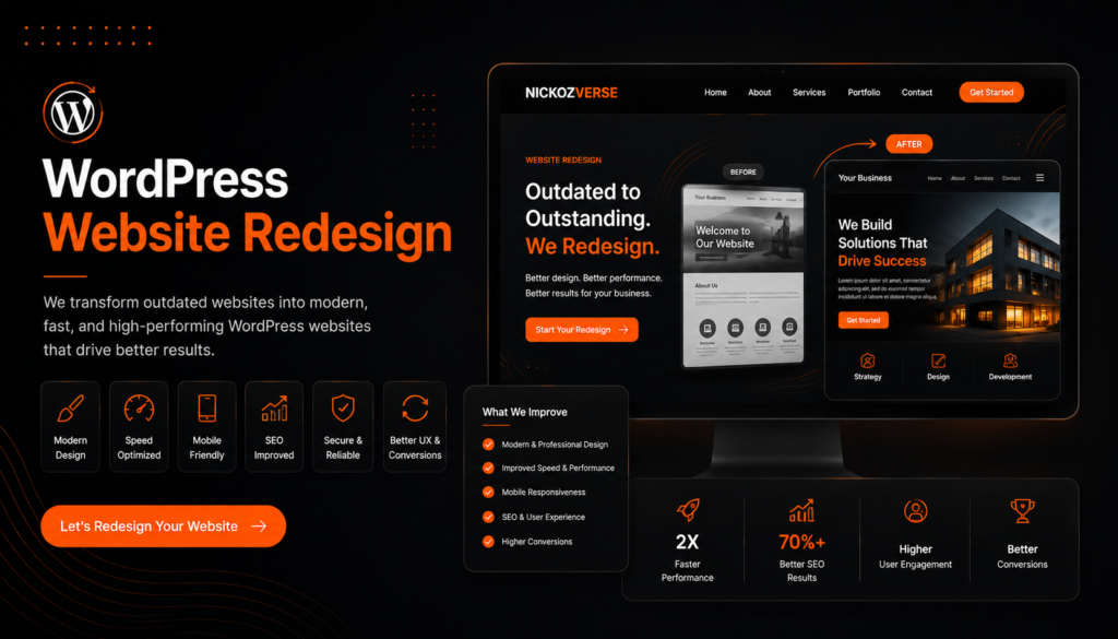 WordPress website redesign